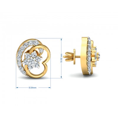 Viti Diamond earrings in gold